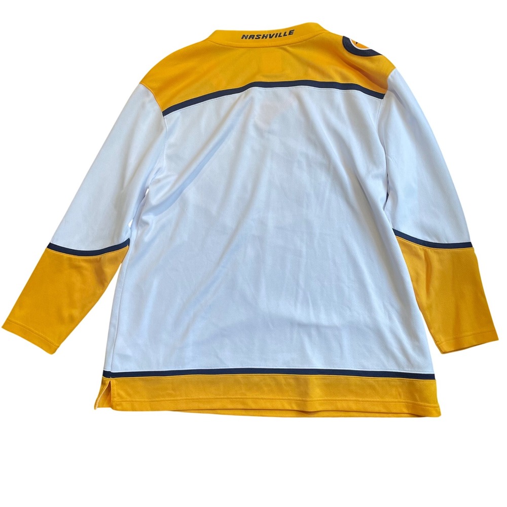 Fanatics Nashville Predators NHL Hockey Jersey Mens 3XL White Gold - Picture 8 of 9